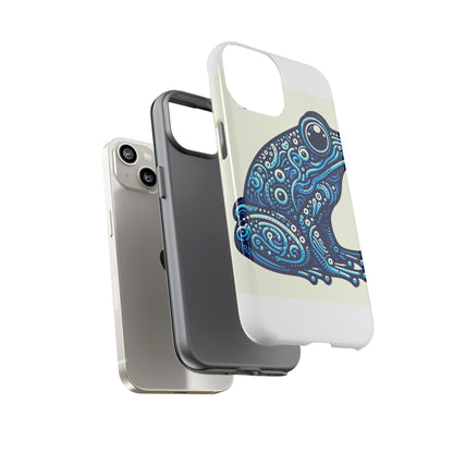 Vibrant 3D Blue Frog Design Protective Phone Case for Trendsetters – Stylish Protection Compatible with iPhone 13, 14, 15 & 16 – all models including Pro, Pro Max & Plus