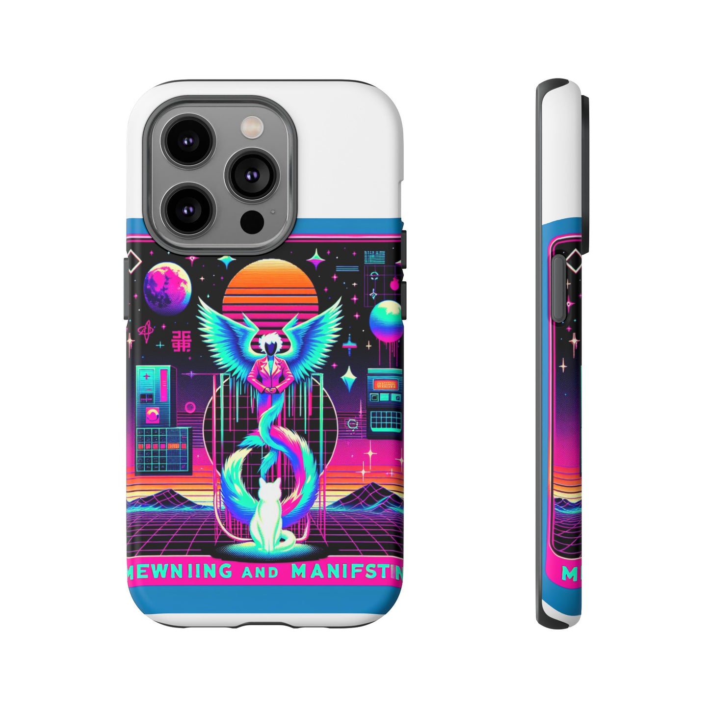 mewing and manifesting vibrant 3d protective phone case