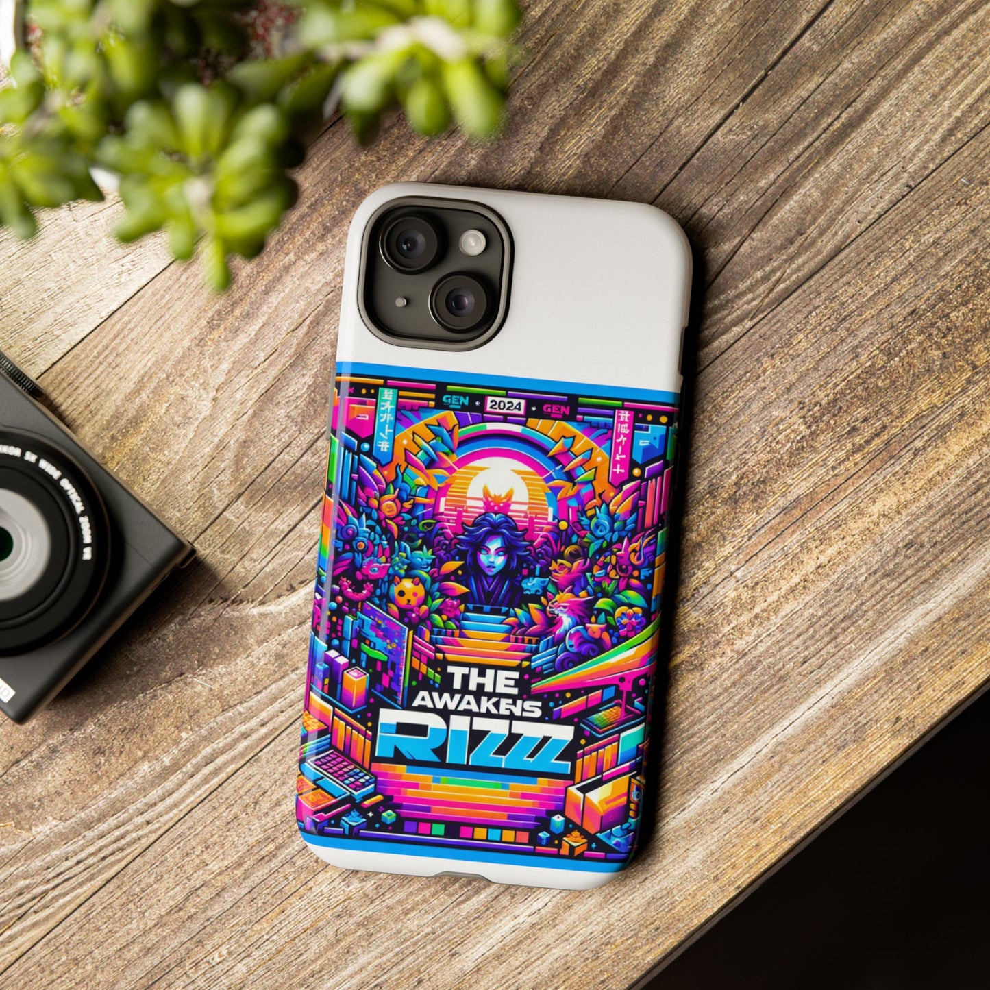 the rizz awakens 3d wrap protective phone case for anime and comic lovers