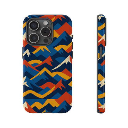 Vibrant 3D Mountain Design Protective Phone Case for Unique Accessory Lovers Compatible with iPhone 13, 14, 15 & 16 – all models including Pro, Pro Max & Plus