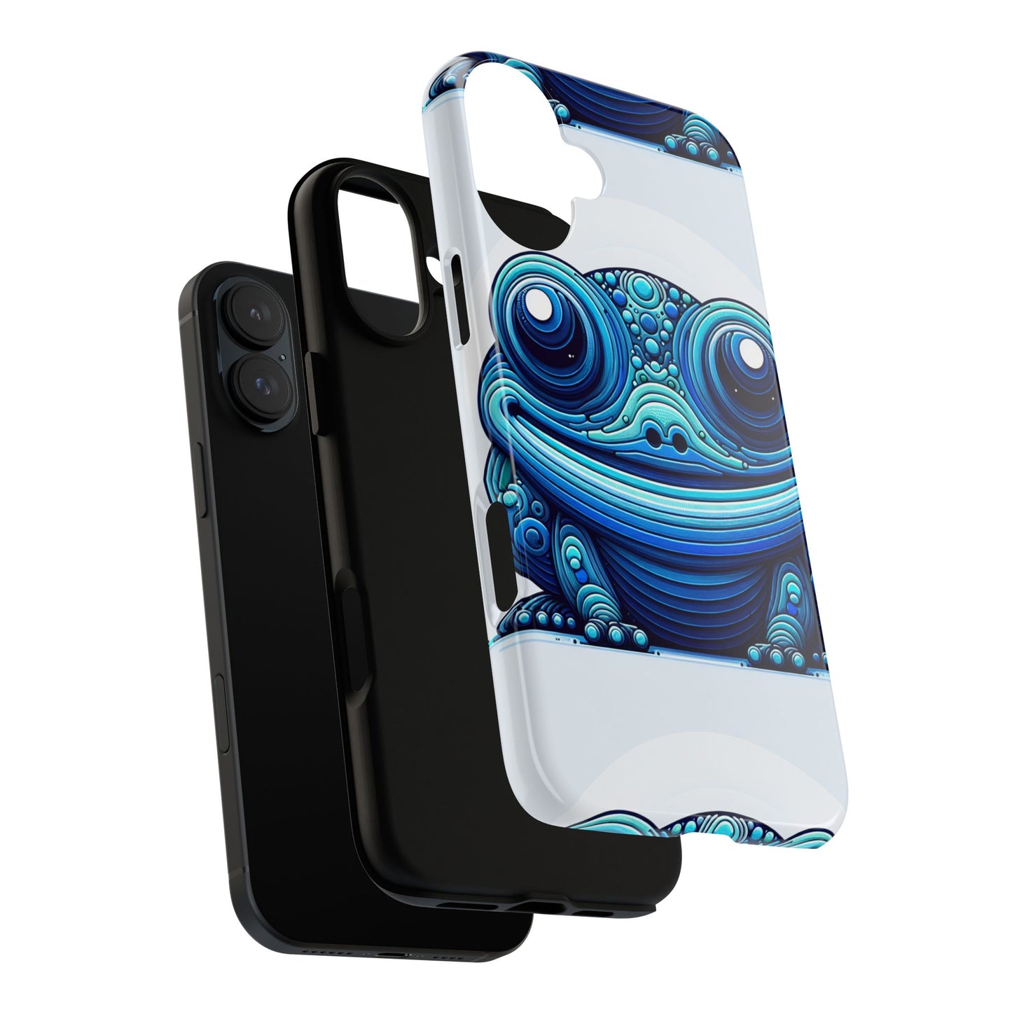 cool blue animal create 4 3d wrap protective phone case for smartphones with vibrant animal design and shock absorption