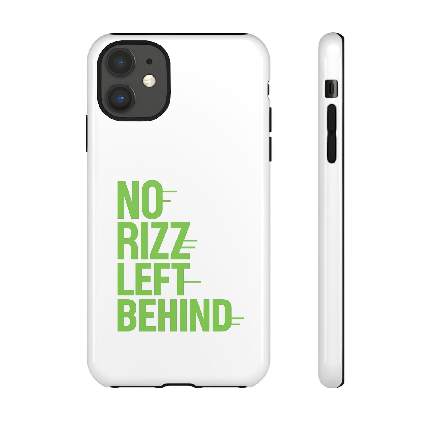 copy of tough cases - no rizz left behind phone case for ultimate protection and style, impact-resistant, dual layer, vibrant design, perfect gift for adults