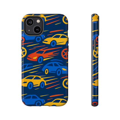 Vibrant 3D Car Design Protective Phone Case for Smartphones Stylish Accessory for Expressive Individuals Compatible with iPhone 13, 14, 15 & 16 – all models including Pro, Pro Max & Plus