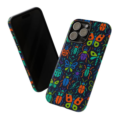 Vibrant 3D Insect Phone Case Colourful Stylish Protective Cover Unique Design for Men and Women Compatible with iPhone 13, 14, 15 & 16 – all models including Pro, Pro Max & Plus
