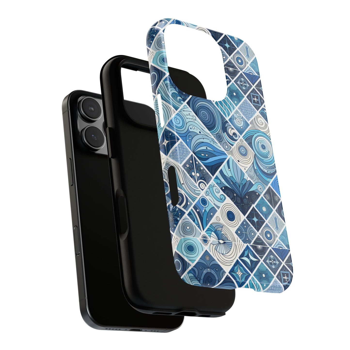 1 pattern image 1 vibrant shockproof phone case for anime and comic fans, retro art style, durable & uv protected, compatible with iphone 13-16 pro max plus