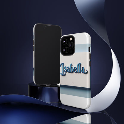 Vibrant 3D Blue Alphabet Design Protective Phone Case Stylish Accessory for Men and Women Unique Phone Cover Compatible with iPhone 13, 14, 15 & 16 – all models including Pro, Pro Max & Plus