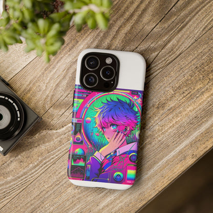 Touching Grass Weekly Vibrant Protective Phone Case for Smartphones, Retro Anime Design, Shock Absorbent TPU, UV Protected, Unique Gift for Tech Enthusiasts