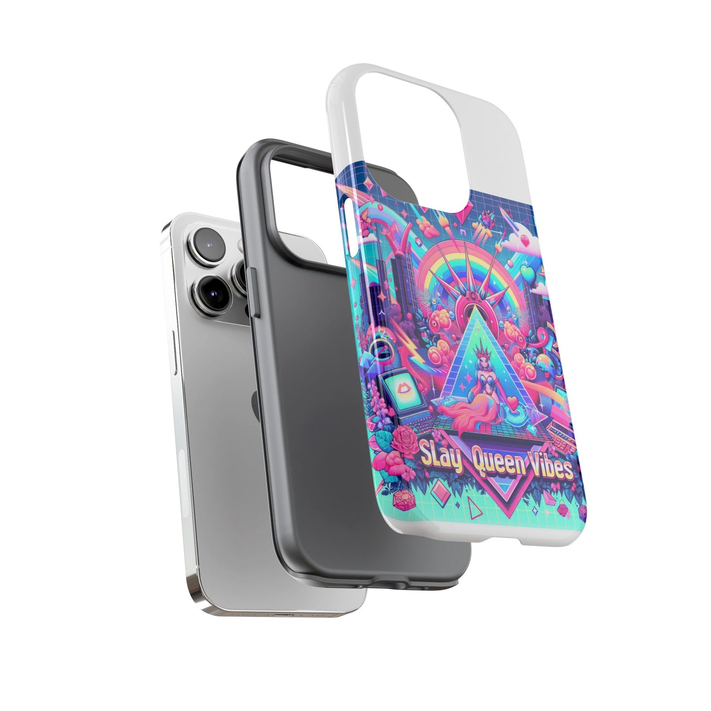 slay queen vibes 3d wrap protective phone case for women