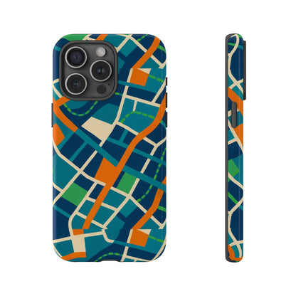 Multicolour Abstract Geometric Phone Case for Stylish Protection Compatible with iPhone 13, 14, 15 & 16 – All Models Including Pro, Pro Max & Plus