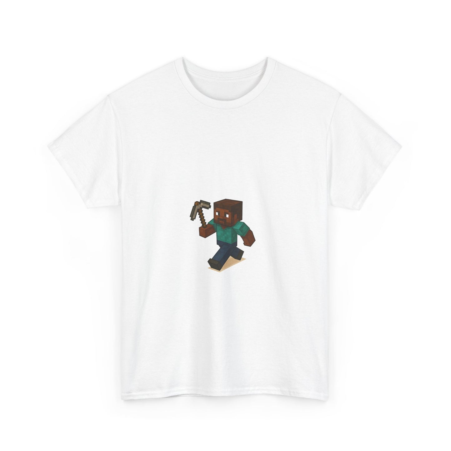 unisex heavy cotton tee - retro gamer shirt with pixelated character for gaming enthusiasts and casual wear