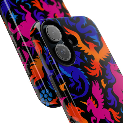 Vibrant 3D Fantasy Design Protective Phone Case for Stylish Protection Compatible with iPhone 13, 14, 15 & 16 – All Models Including Pro, Pro Max & Plus
