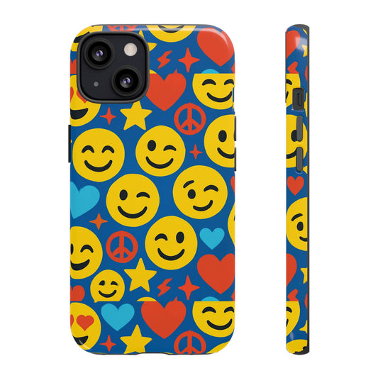 Vibrant 3D Emoji Protective Phone Case for Kids and Adults – Fun Multicolour Design for Stylish Protection Compatible with iPhone 13, 14, 15 & 16 – all models including Pro, Pro Max & Plus