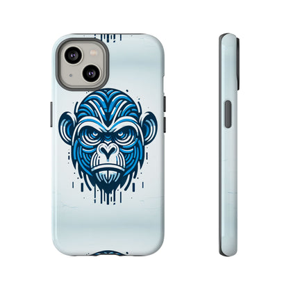 Blue Animal Create 21 3D Wrap Phone Case for Kids and Teens Shockproof UV Protected Durable Silicone Cover with Retro Anime and Comic Inspired Design