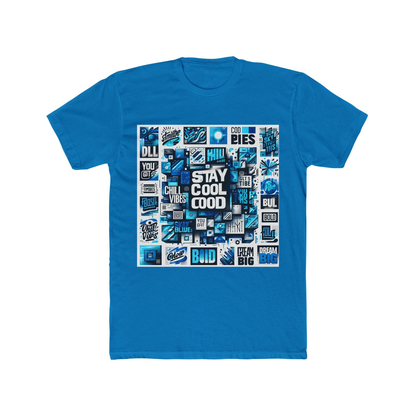 alphabet blue 52 unisex t-shirt – stylish casual wear, comfortable cotton tee for men & women, perfect everyday t-shirt