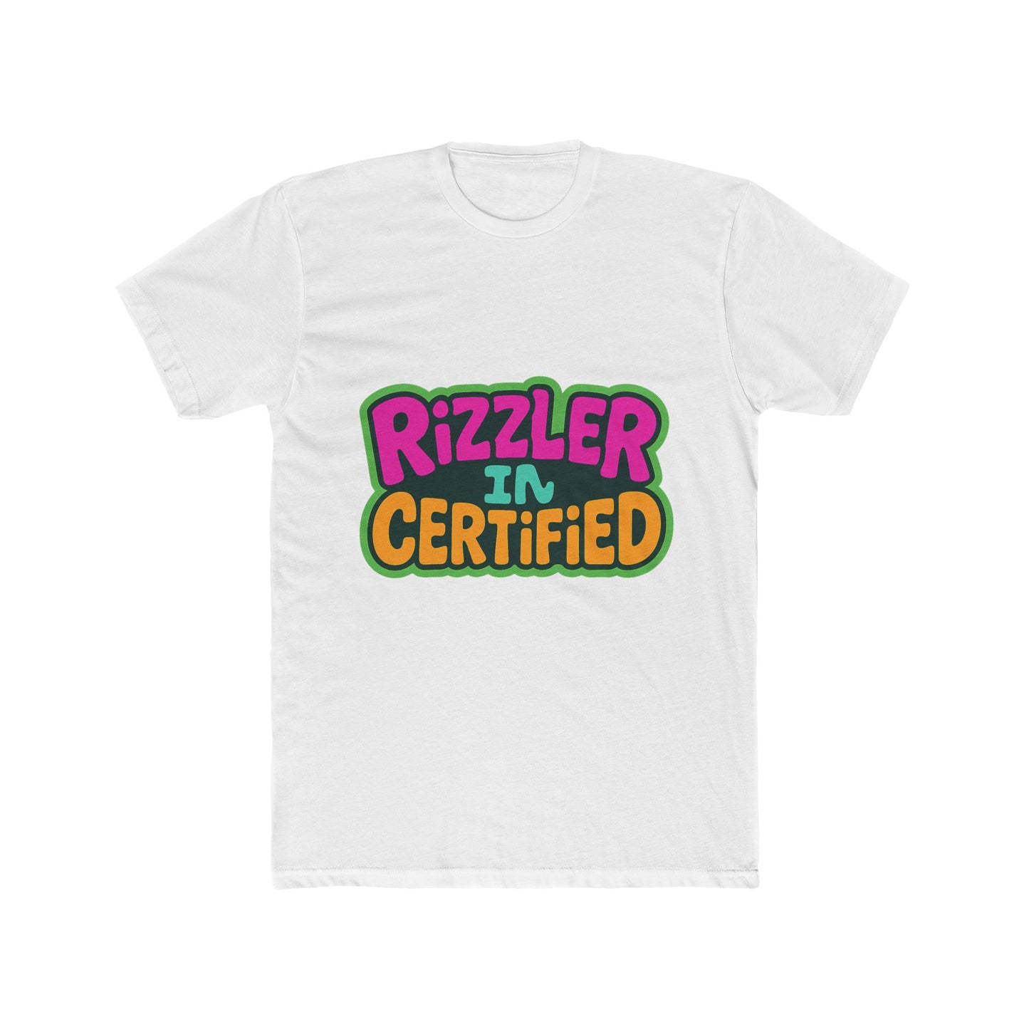 rizzler in certified multicolor meme unisex t-shirt - fun graphic tee for casual wear and statement looks