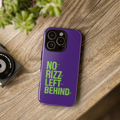 Tough Phone Case - No Rizz Left Behind - Durable, Stylish Protection for Active Lifestyles - Impact-Resistant, Dual Layer, Shock-Absorbing TPU - Perfect Gift for Tech Lovers