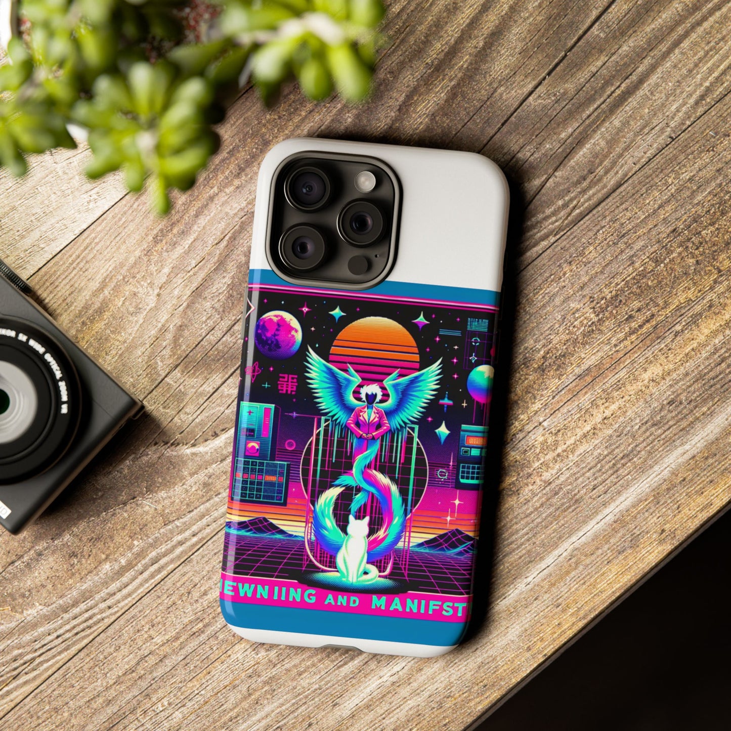 mewing and manifesting vibrant 3d protective phone case