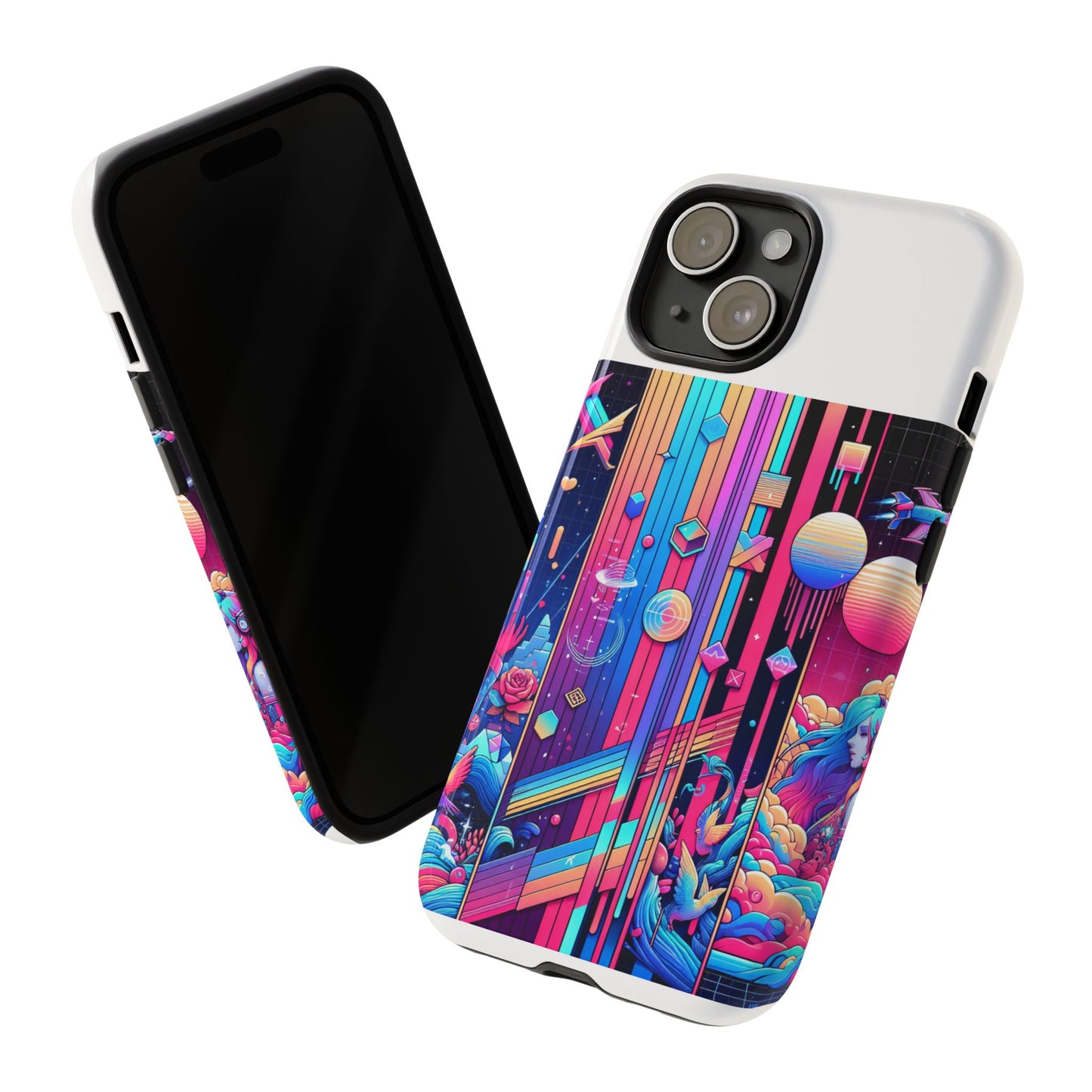 sigma d and scripted protective phone case for smartphones - vibrant 3d wrap design, durable shock absorption, uv protected, ideal gift for anime and comic fans