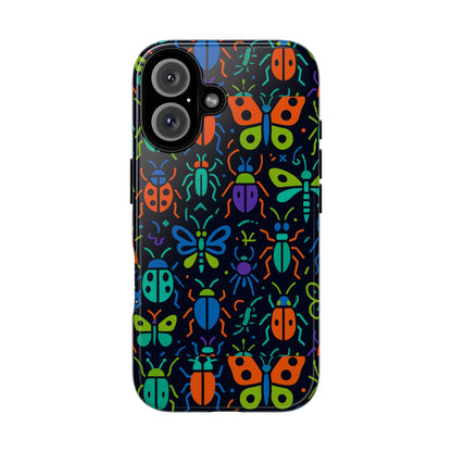 Vibrant 3D Insect Phone Case Colourful Stylish Protective Cover Unique Design for Men and Women Compatible with iPhone 13, 14, 15 & 16 – all models including Pro, Pro Max & Plus