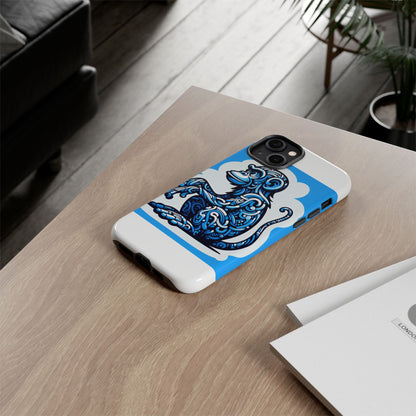 Vibrant 3D Monkey Design Phone Case in Blue – Stylish Protection for Smartphones Compatible with iPhone 13, 14, 15 & 16 – All Models Including Pro, Pro Max & Plus