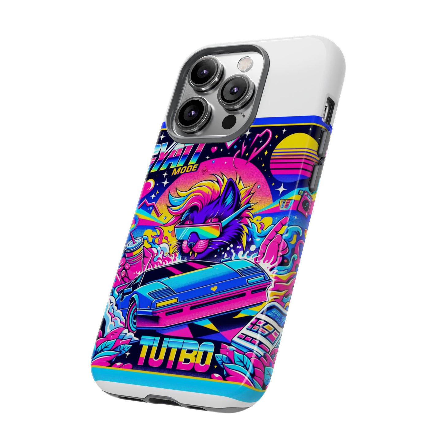 gyatt mode turbo 3d wrap protective phone case for anime lovers