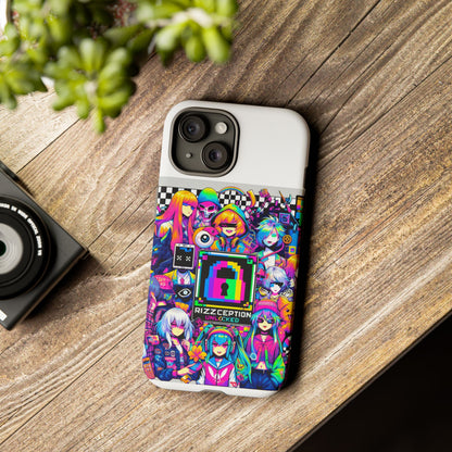 Rizzception Unlocked 3D Wrap Protective Phone Case for Anime Lovers