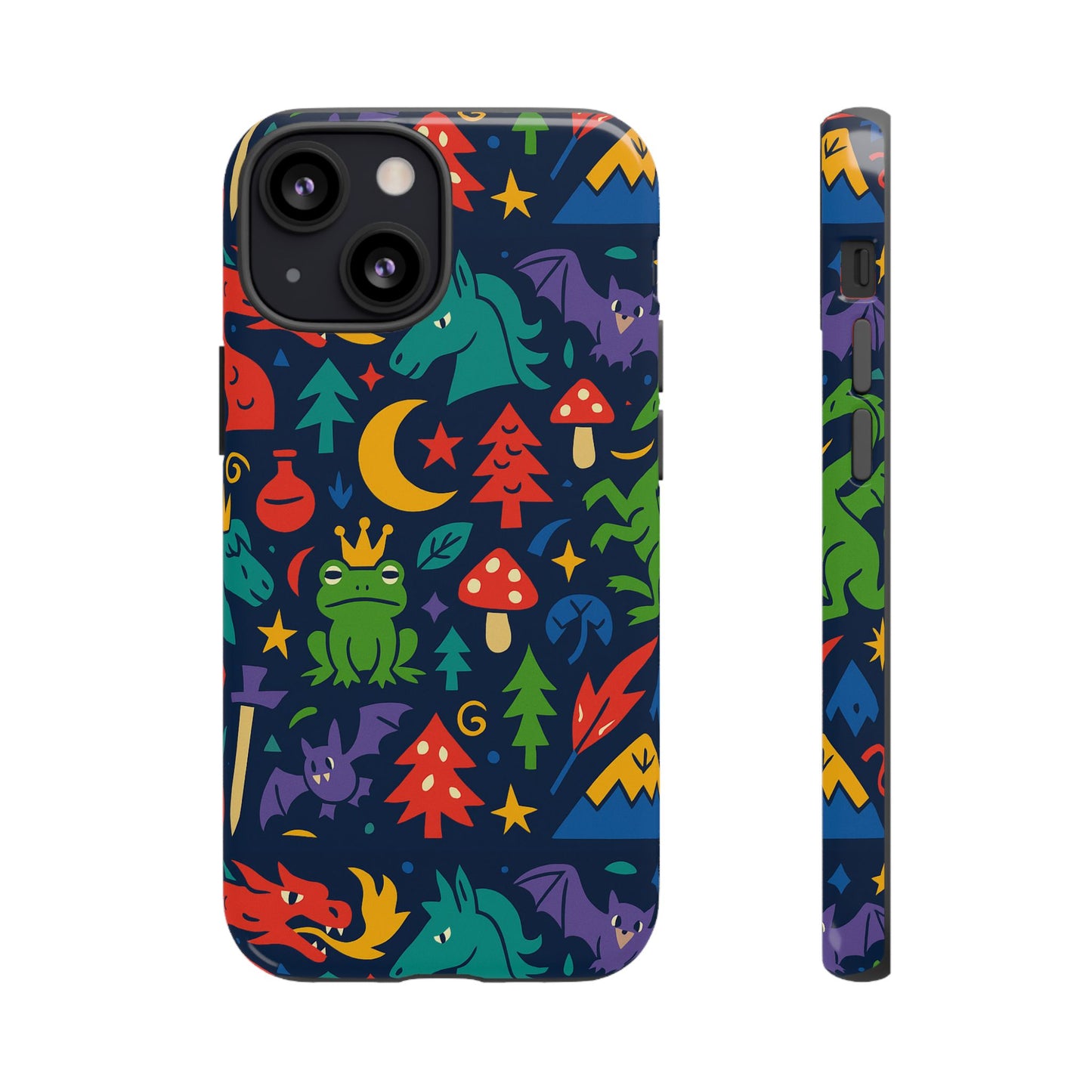 vibrant 3d wrap protective phone case with playful fantasy design for unique smartphone accessories compatible with iphone 13, 14, 15 & 16 – all models including pro, pro max & plus