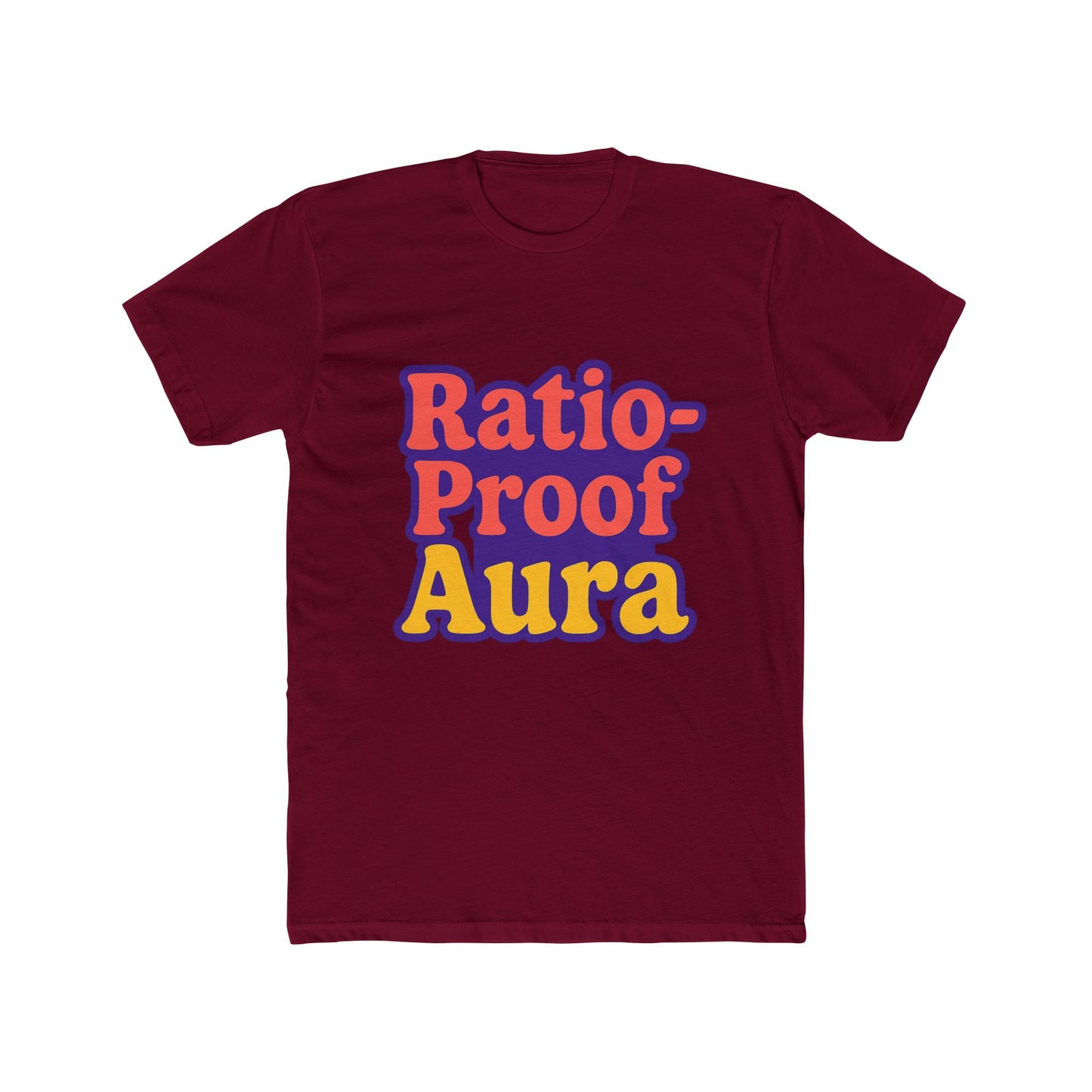 ratio-proof aura unisex t-shirt - funny meme purple tee for trendsetters