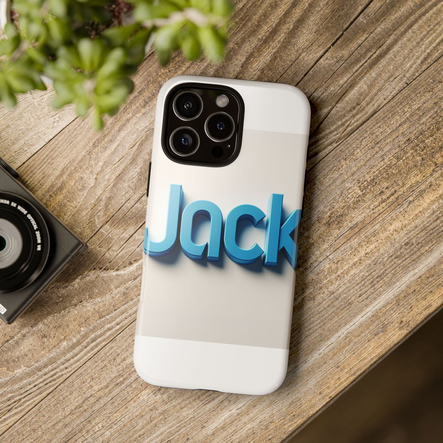 vibrant blue 3d text phone case for stylish protection, unique retro design for men and women, compatible with iphone 13, 14, 15 & 16 – all models including pro, pro max & plus