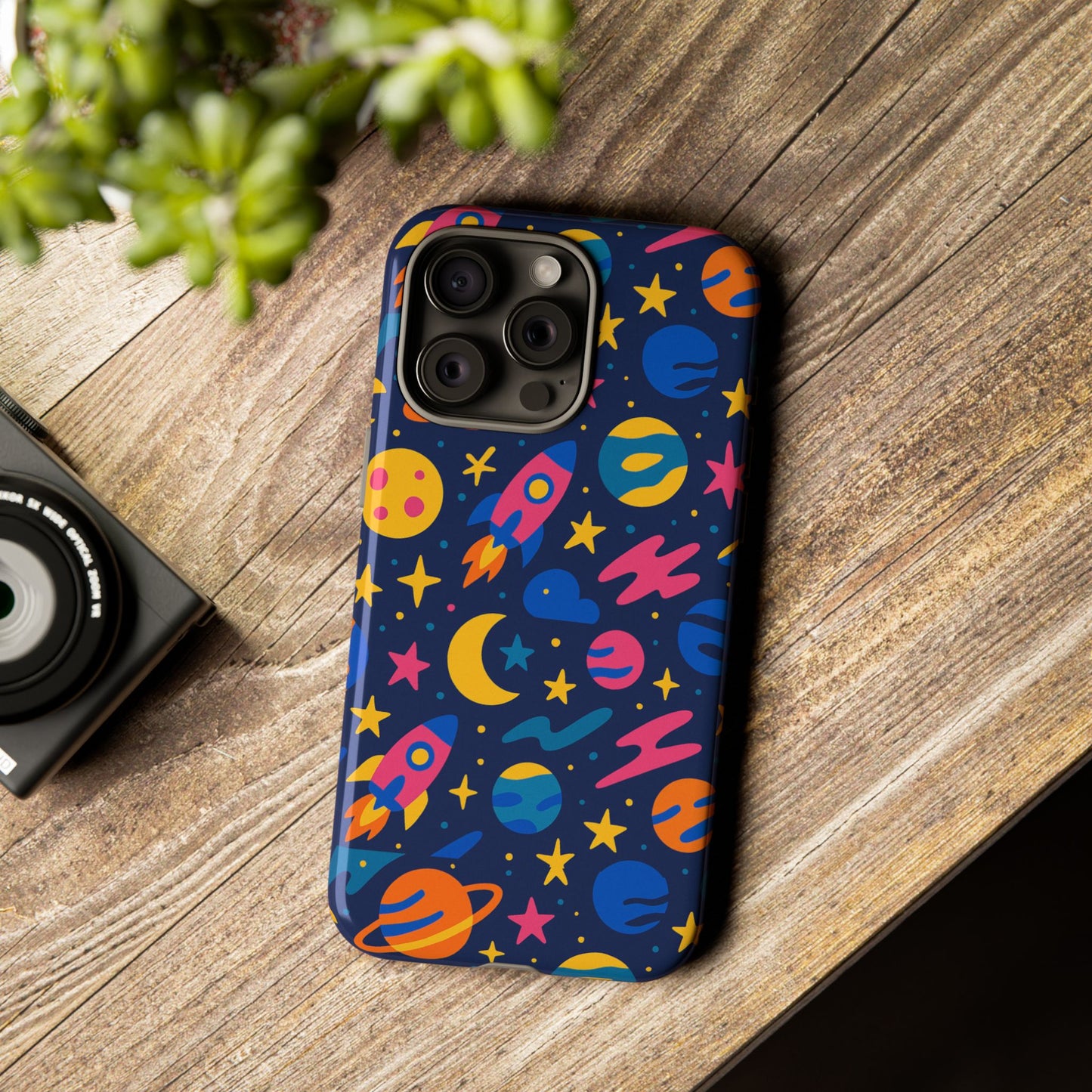 vibrant 3d space theme protective phone case for trendsetters and creatives stylish protection compatible with iphone 13, 14, 15 & 16 – all models including pro, pro max & plus