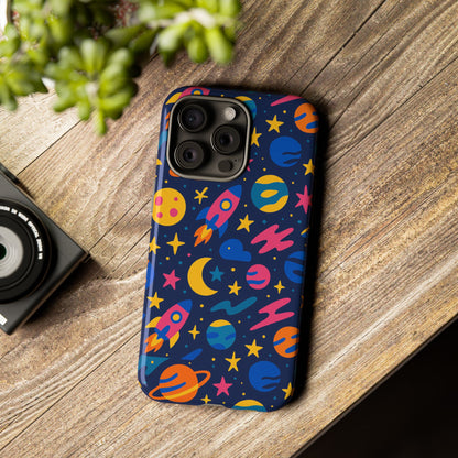 Vibrant 3D Space Theme Protective Phone Case for Trendsetters and Creatives Stylish Protection Compatible with iPhone 13, 14, 15 & 16 – all models including Pro, Pro Max & Plus