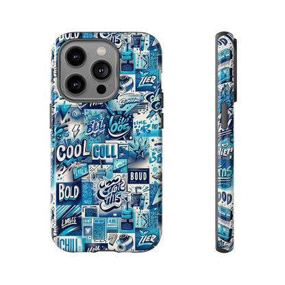 Blue Pattern Image 16 Phone Case for Smartphones with 3D Wrap Design Shock Absorption and UV Protection Stylish Anime and Comic Inspired Protective Cover