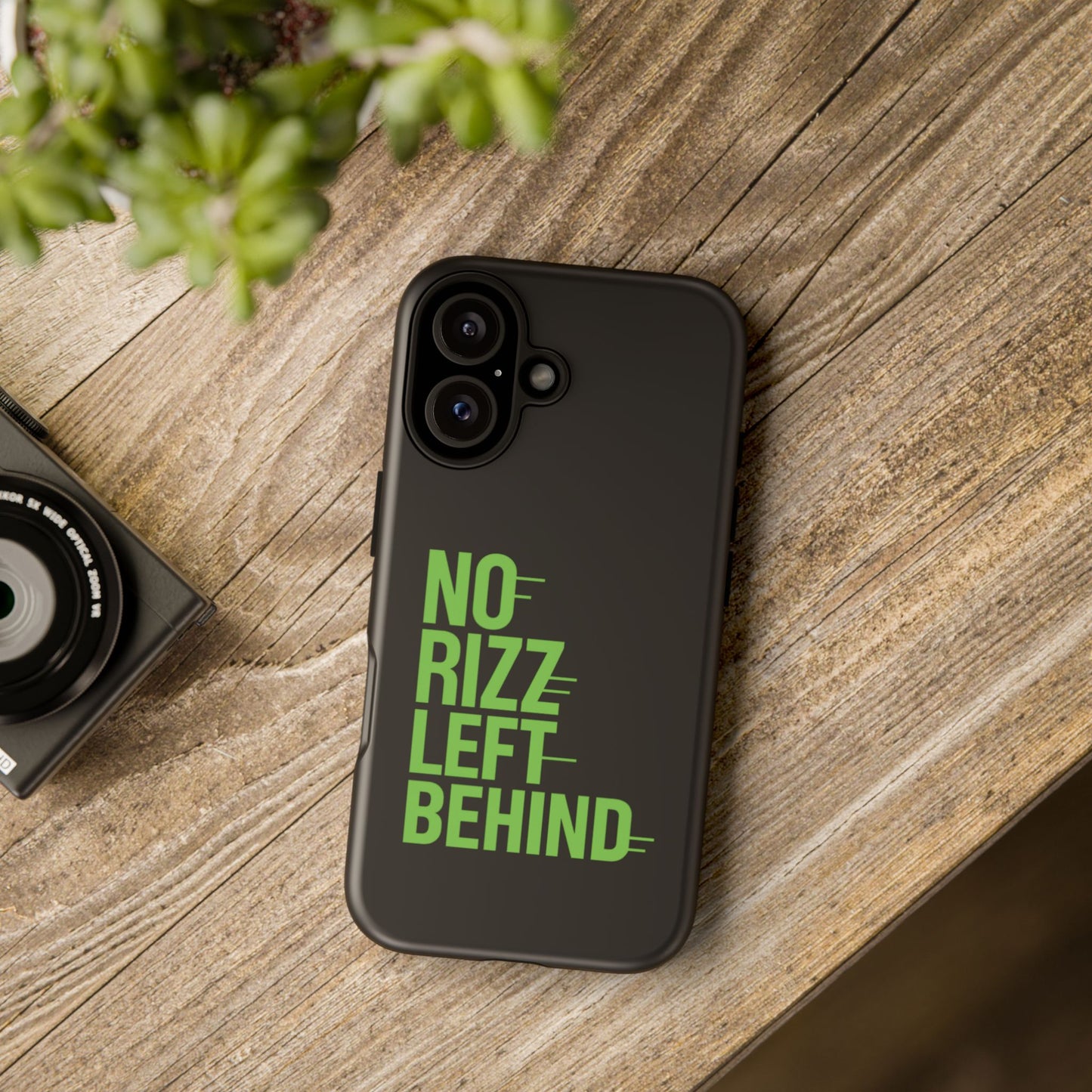 tough cases - no rizz left behind phone case for trendy protection