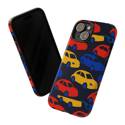 Multicolour 3D Car Design Protective Phone Case Stylish Accessory for Unique Expression Compatible with iPhone 13, 14, 15 & 16 – all models including Pro, Pro Max & Plus