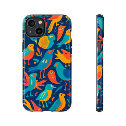 Vibrant Multicolour Bird Design Phone Case for Stylish Protection – Compatible with iPhone 13, 14, 15 & 16 – All Models Including Pro, Pro Max & Plus
