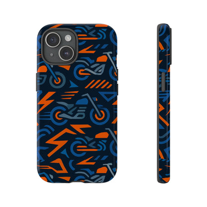 Multicolour 3D Wrap Motorcycle Protective Phone Case – Vibrant Design for Stylish Protection Compatible with iPhone 13, 14, 15 & 16 – all models including Pro, Pro Max & Plus