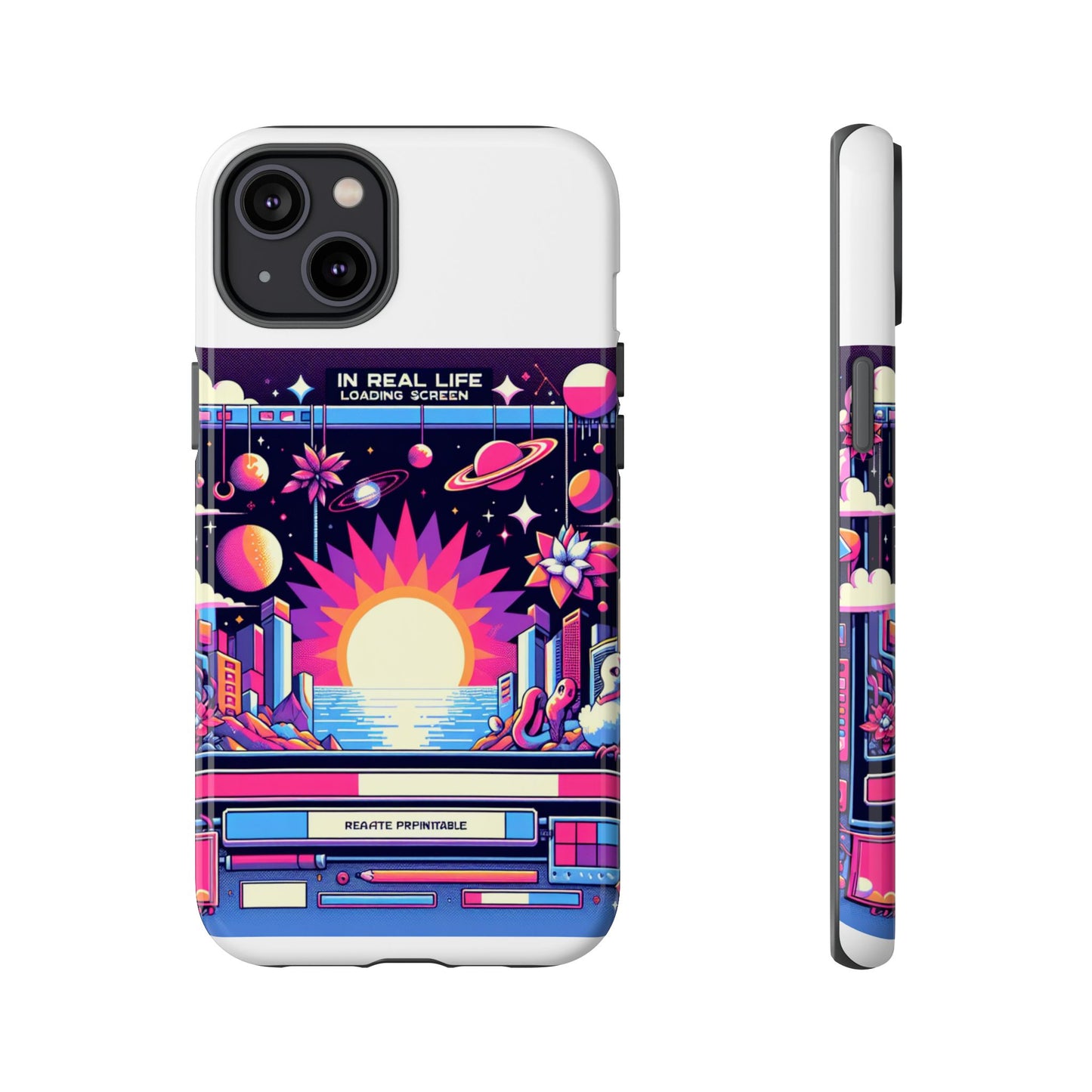 irl loading screen protective phone case for anime fans