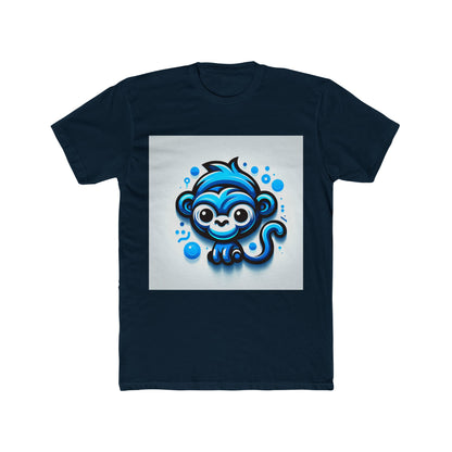 Stylish Unisex T-Shirt - Blue Animal Print, Comfortable Casual Tee for Men and Women, Trendy All-Gender Shirt