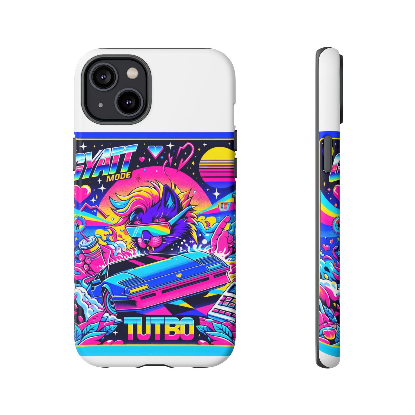 gyatt mode turbo 3d wrap protective phone case for anime lovers