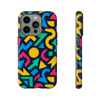 Vibrant 3D Geometric Print Phone Case for Men and Women – Stylish Protection with Multicolour Design, Compatible with iPhone 13, 14, 15 & 16 – All Models Including Pro, Pro Max & Plus