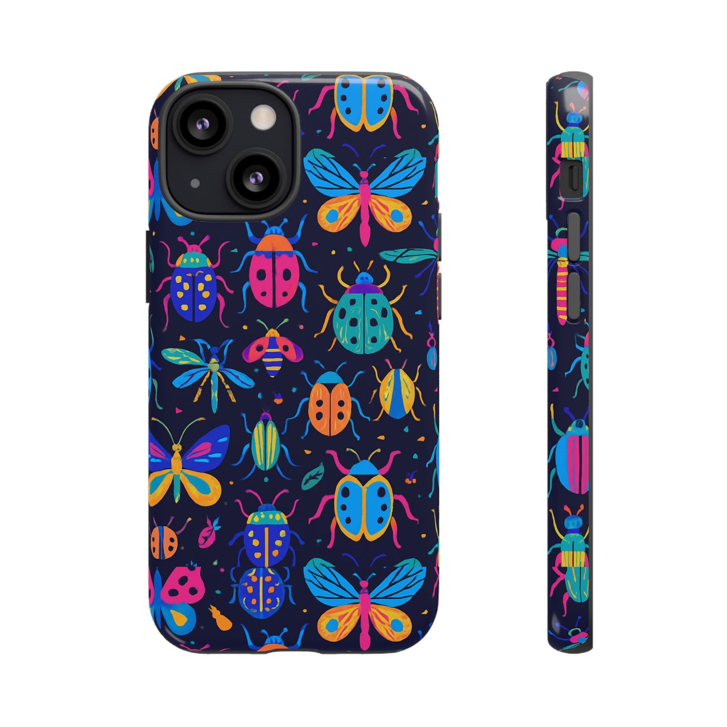 vibrant 3d insect design phone case for stylish protection and unique aesthetic compatible with iphone 13, 14, 15 & 16 – all models including pro, pro max & plus