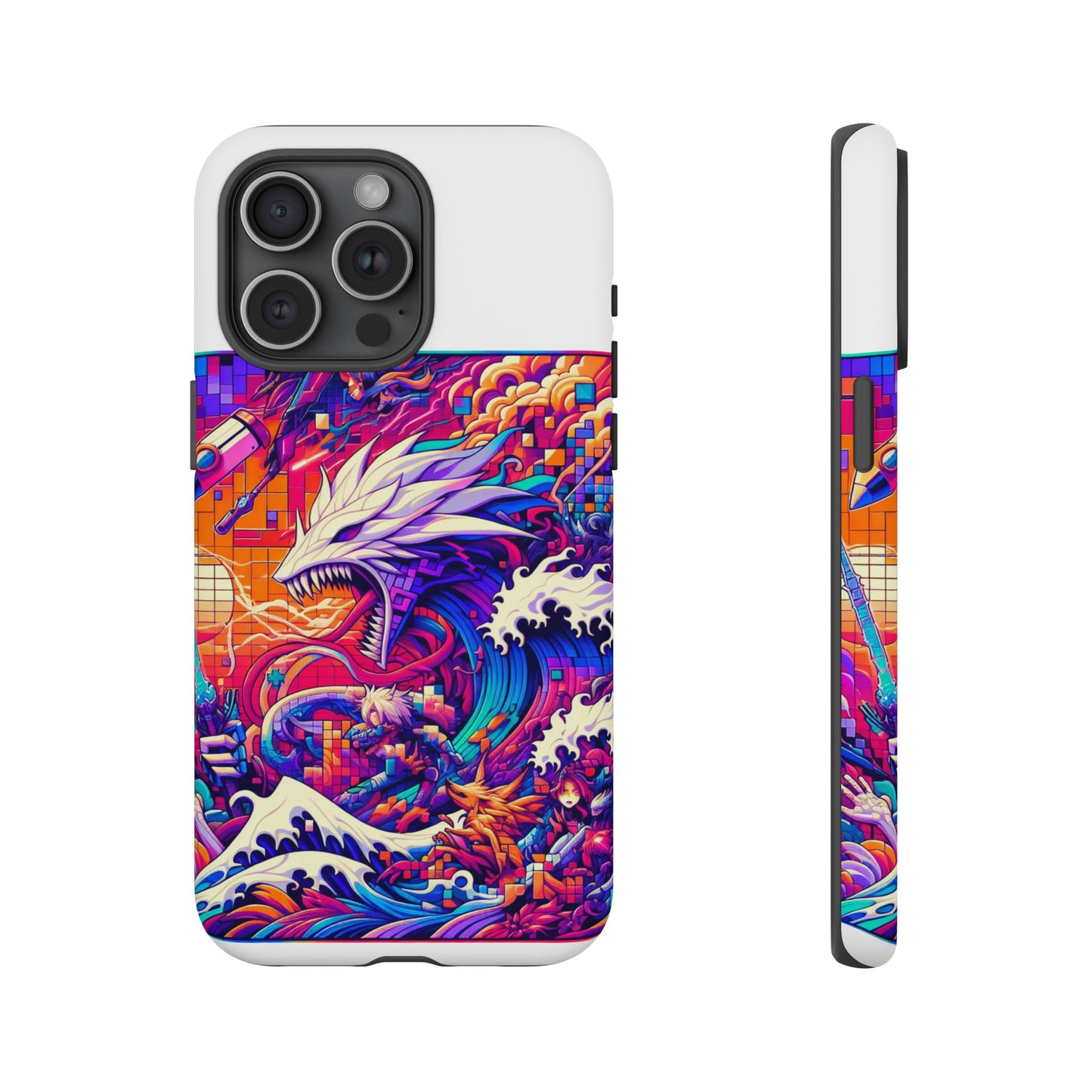 whopper whopper sigma stopper protective phone case 3d wrap, durable shock absorption, uv protection, stylish anime design for men and women