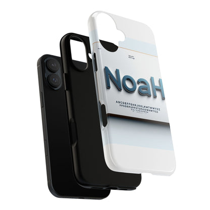 Stylish 3D Text Phone Case with Modern Design in Blue – Trendy Protection for Individuals – Compatible with iPhone 13, 14, 15 & 16 – All Models Including Pro, Pro Max & Plus