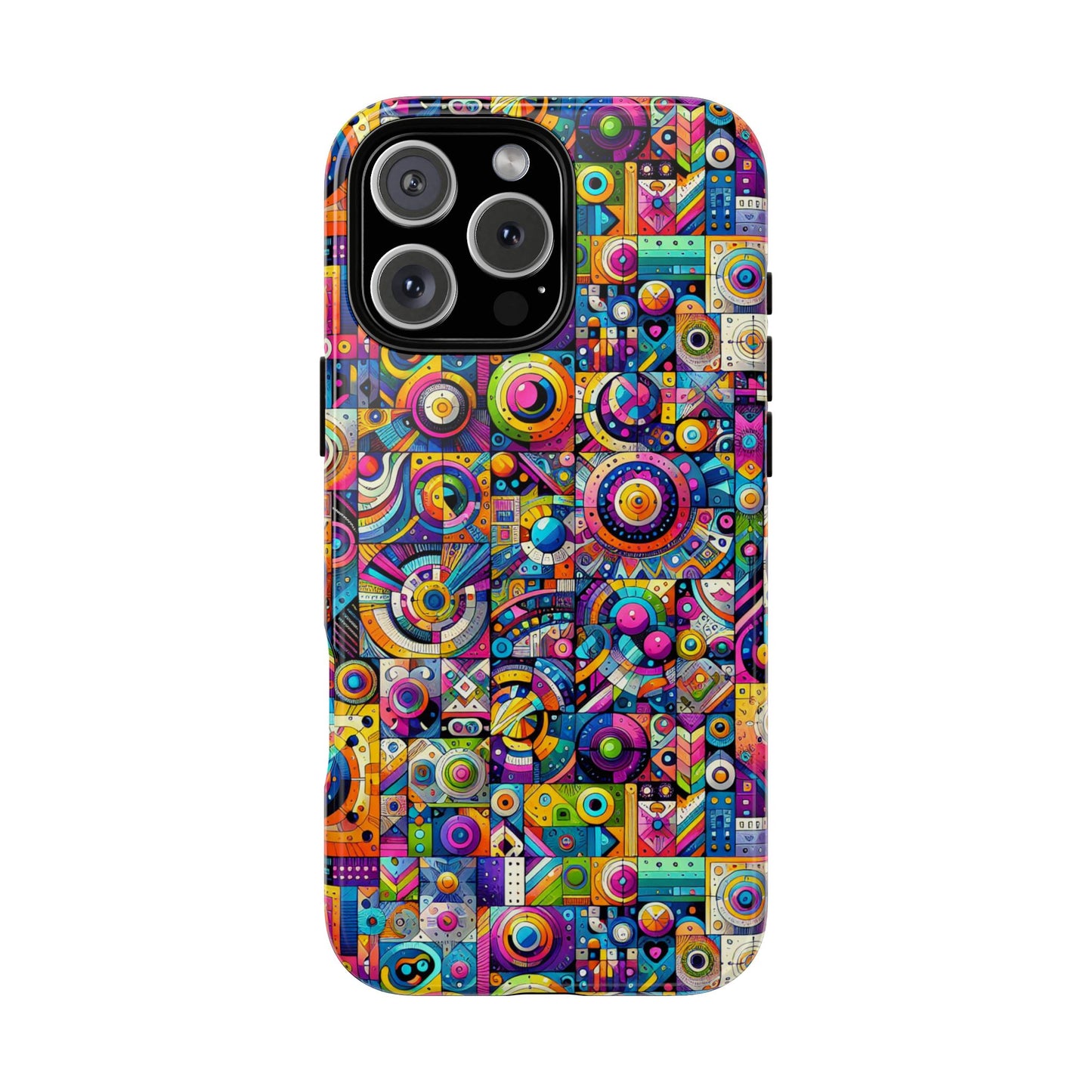 pattern image 3 vibrant shockproof phone case for anime and comic fans - stylish protection and colourful art finish – compatible with iphone 13, 14, 15 & 16 – all models including pro, pro max & plus