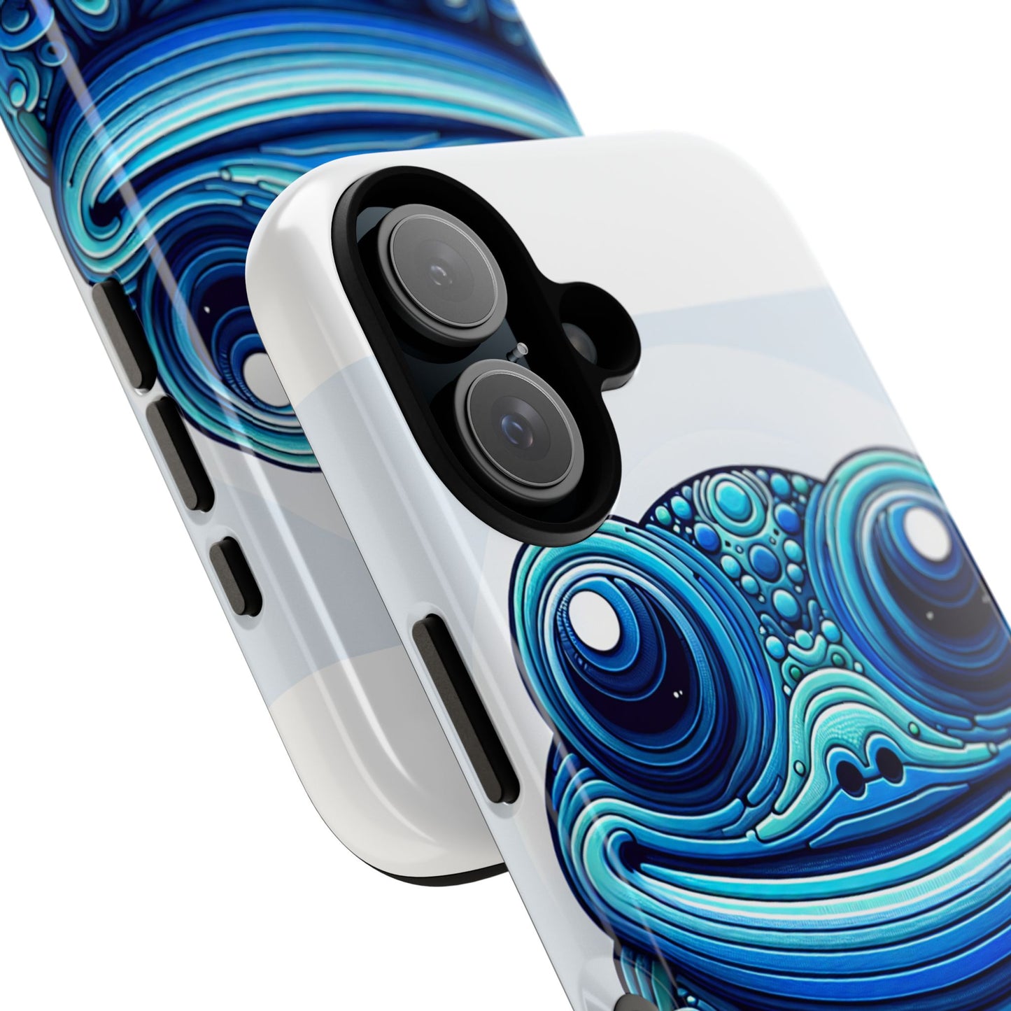 vibrant 3d animal-inspired phone case in blue for stylish protection and unique expression compatible with iphone 13, 14, 15 & 16 – all models including pro, pro max & plus