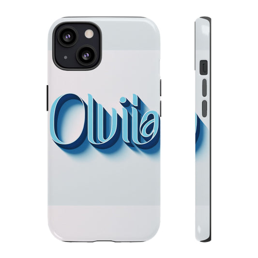 Olivia Blue Anime Comic Style 3D Wrap Shockproof Phone Case for Women and Girls Durable UV Protected Silicone Cover with Glossy or Matte Finish