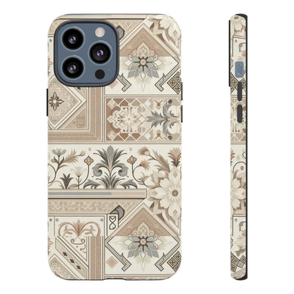 Pattern Image 5 Vibrant 3D Phone Case for Anime and Comic Fans with Ornate Tile Design, Stylish Protective Cover, Suitable for All iPhone Models Including Pro Max
