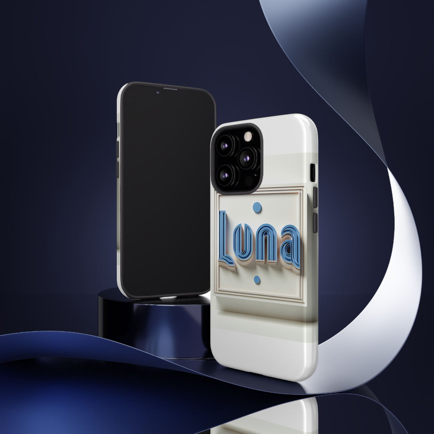 vibrant 3d textured phone case in blue – contemporary design for stylish protection compatible with iphone 13, 14, 15 & 16 – all models including pro, pro max & plus