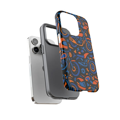 Vibrant Motorcycle Phone Case in Multicolour Design for Stylish Protection Compatible with iPhone 13, 14, 15 & 16 – All Models Including Pro, Pro Max & Plus