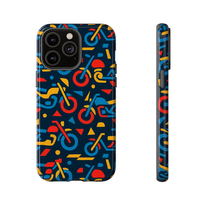 Multicolour Motorcycle Phone Case – Vibrant Art Design for Stylish Protection – Compatible with iPhone 13, 14, 15 & 16 – All Models Including Pro, Pro Max & Plus